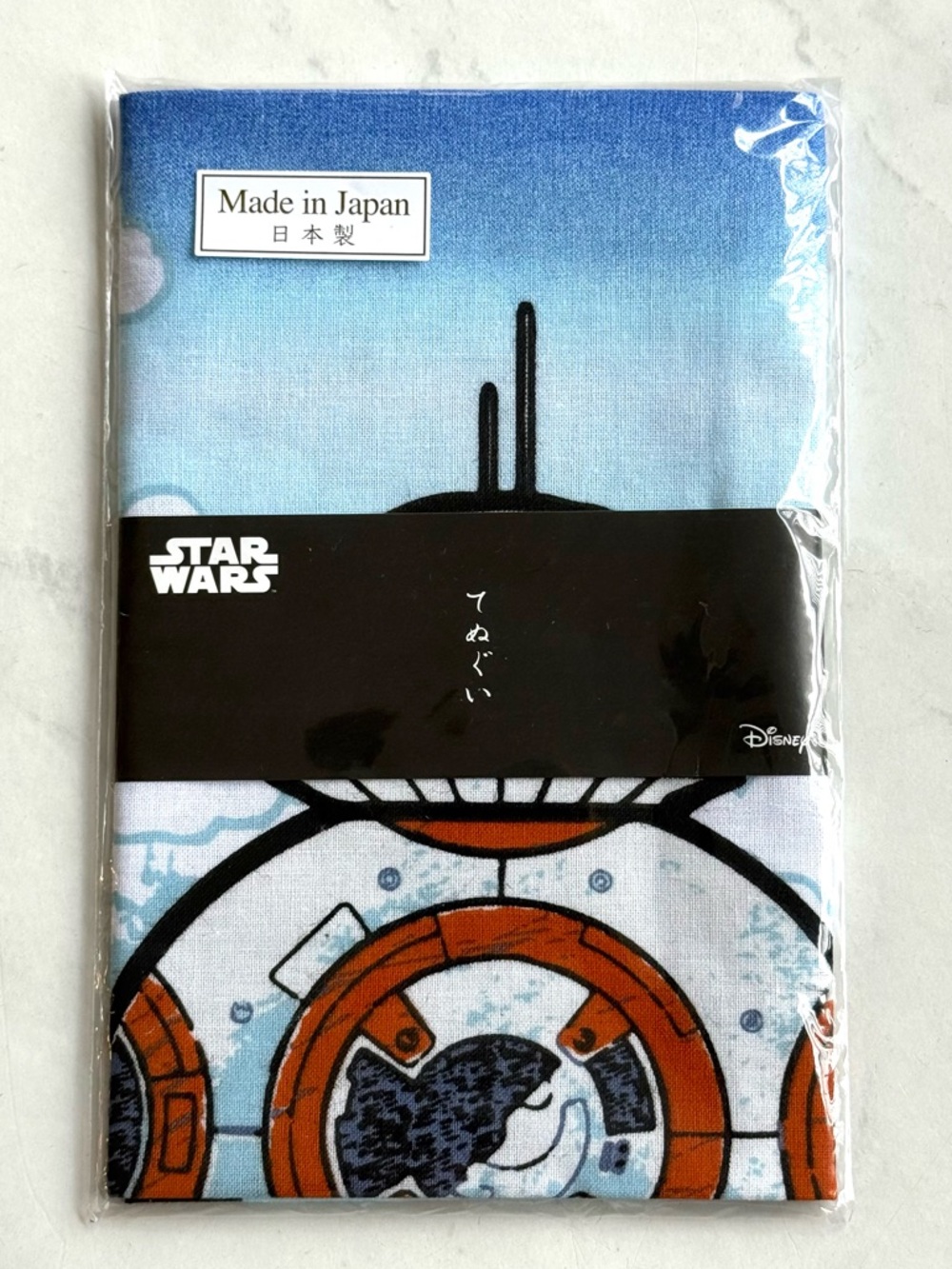 Star Wars BB-8 Tenugui Japanese Cotton Towel Banner New Made in Japan